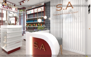 Thiết kế shop mỹ phẩm S.A, Quận 1